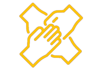 אייקון 4 ידיים משולבות