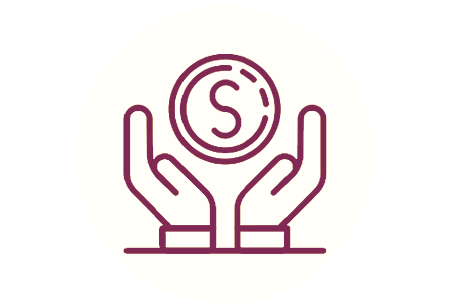 אייקון ידיים ודולר